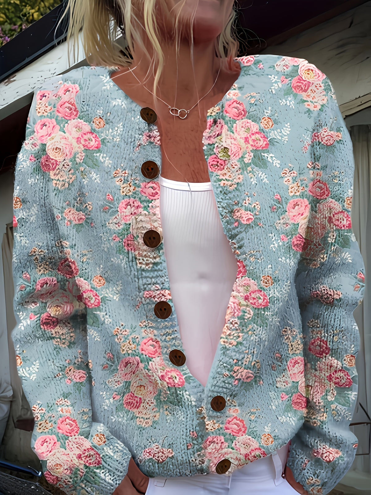 Isla™ | Vintage Floral Cardigan
