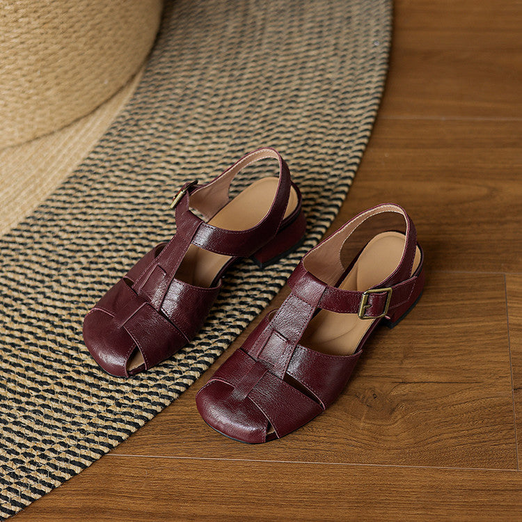 Amaya™ | Elegant Block-Heel Sandals
