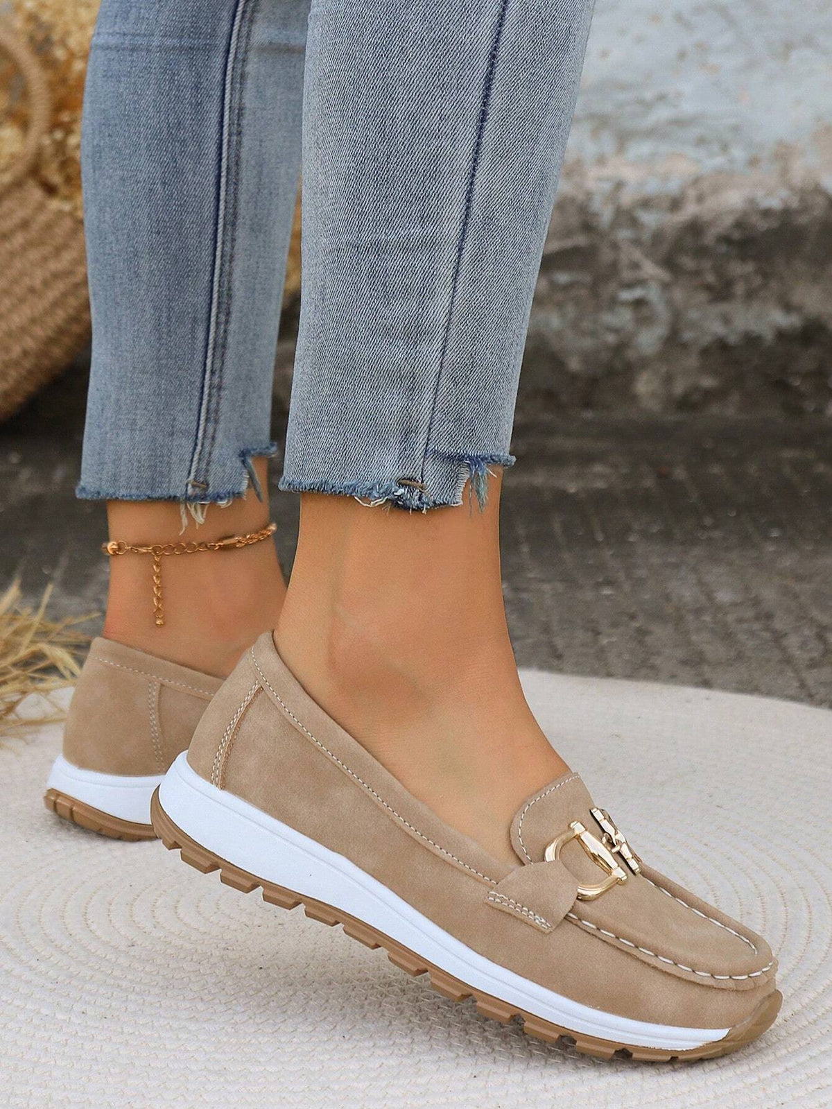 Ellie - Flat Buckle Loafers