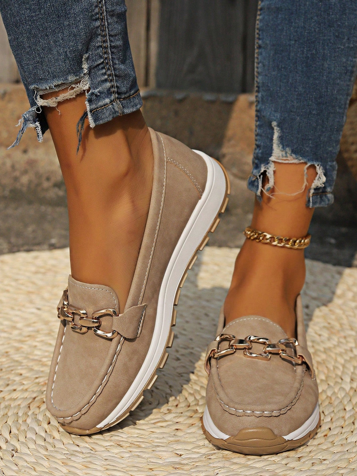 Ellie - Flat Buckle Loafers