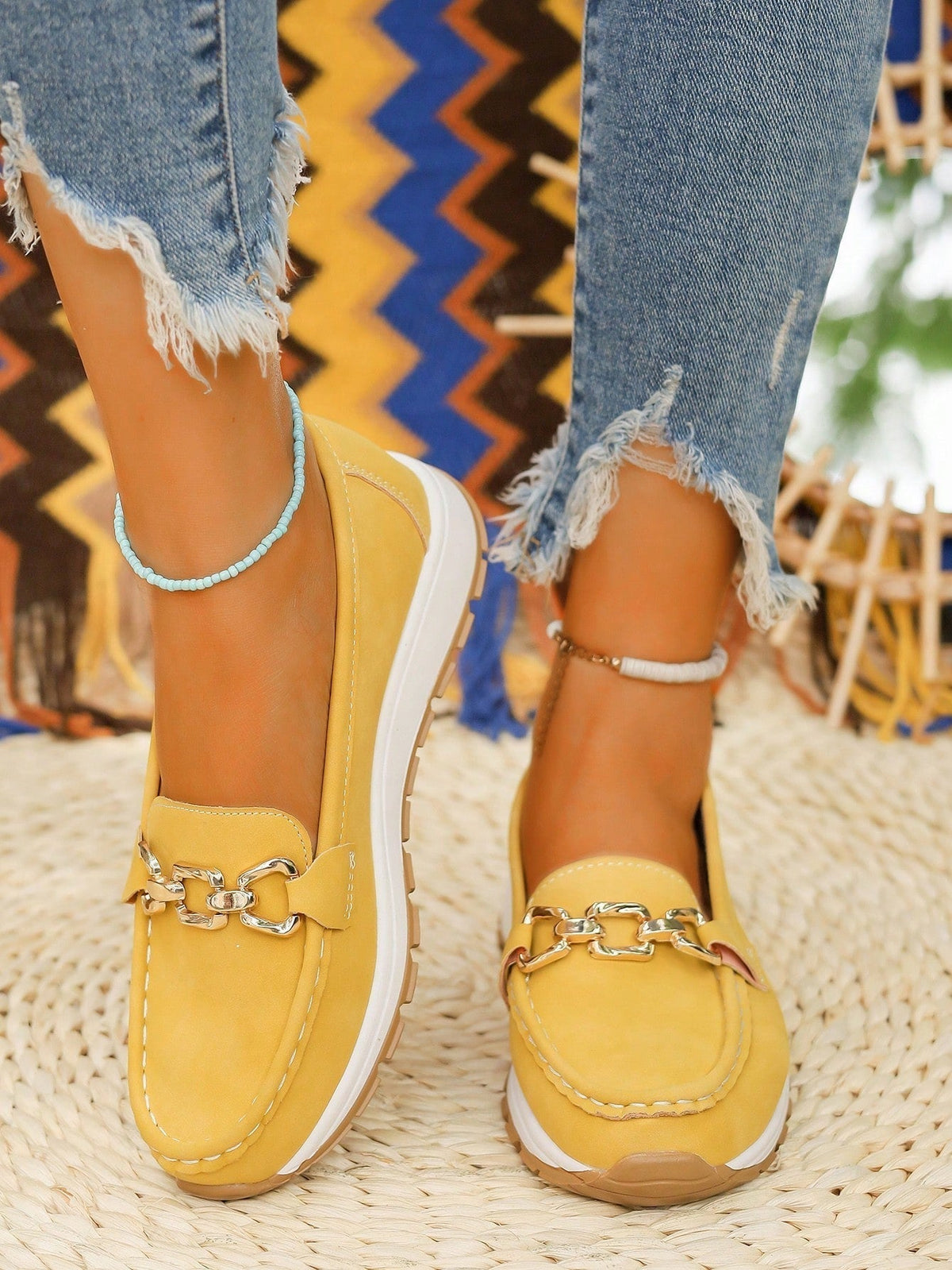 Ellie - Flat Buckle Loafers