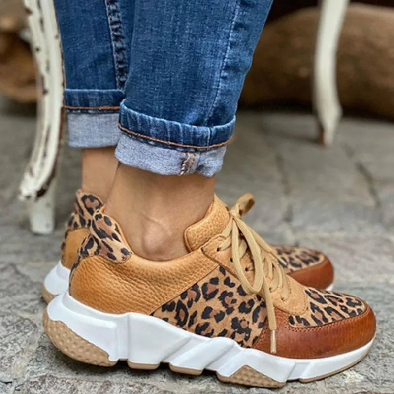Ember | Comfortable Leopard Sneakers