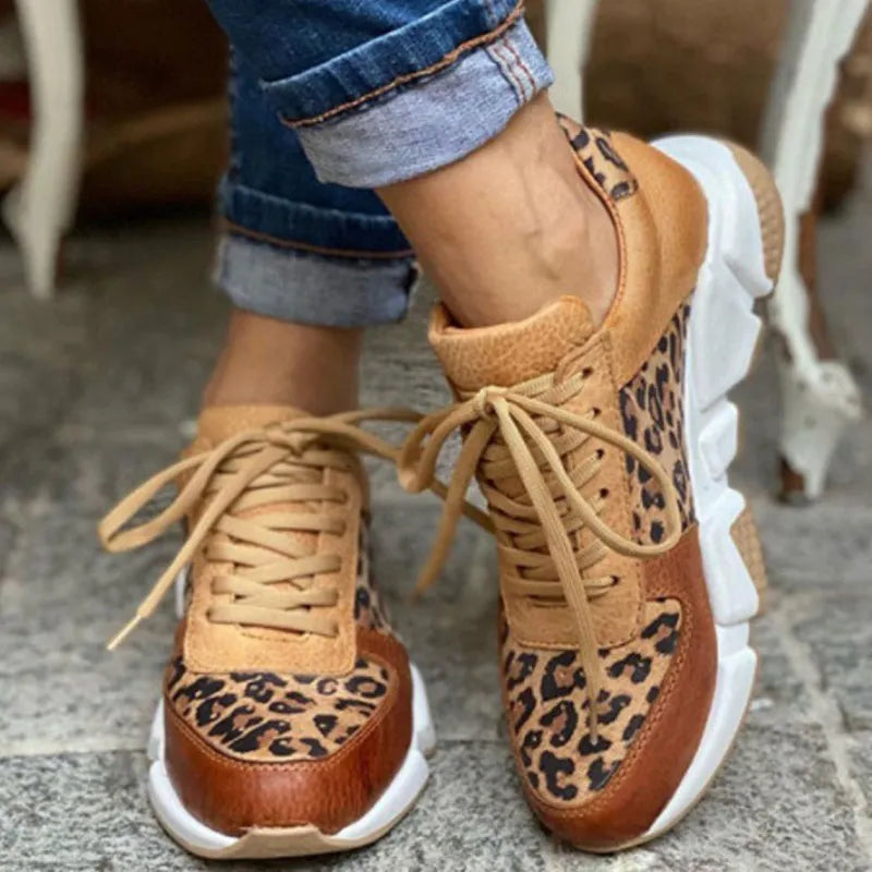 Ember | Comfortable Leopard Sneakers