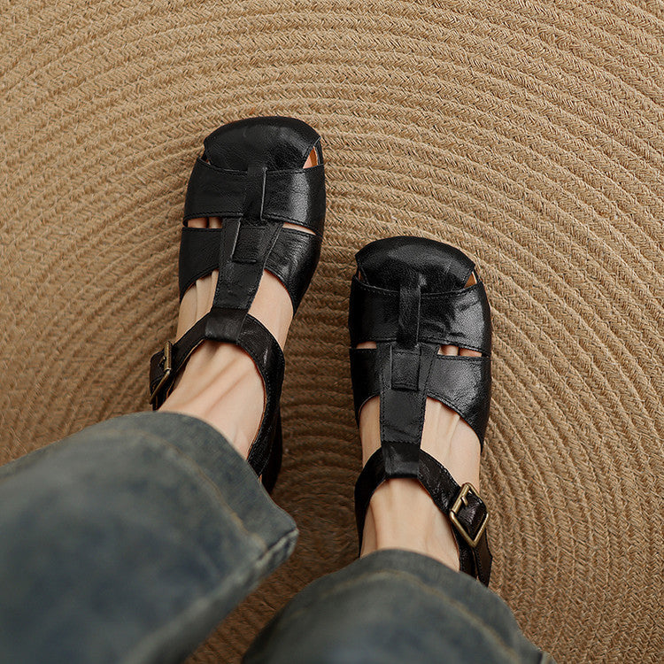 Amaya™ | Elegant Block-Heel Sandals