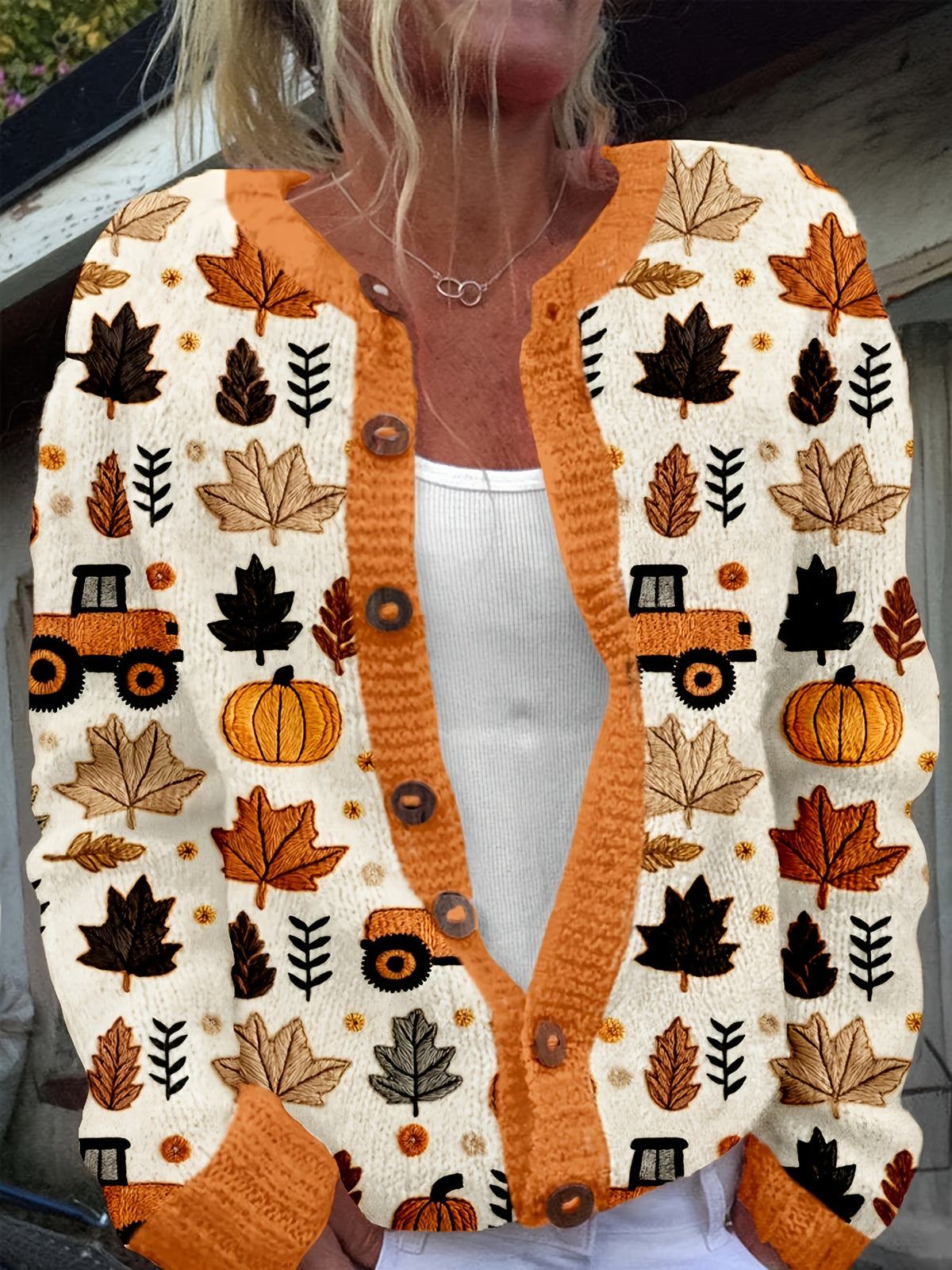 Hazel™ | Autumn Print Cardigan