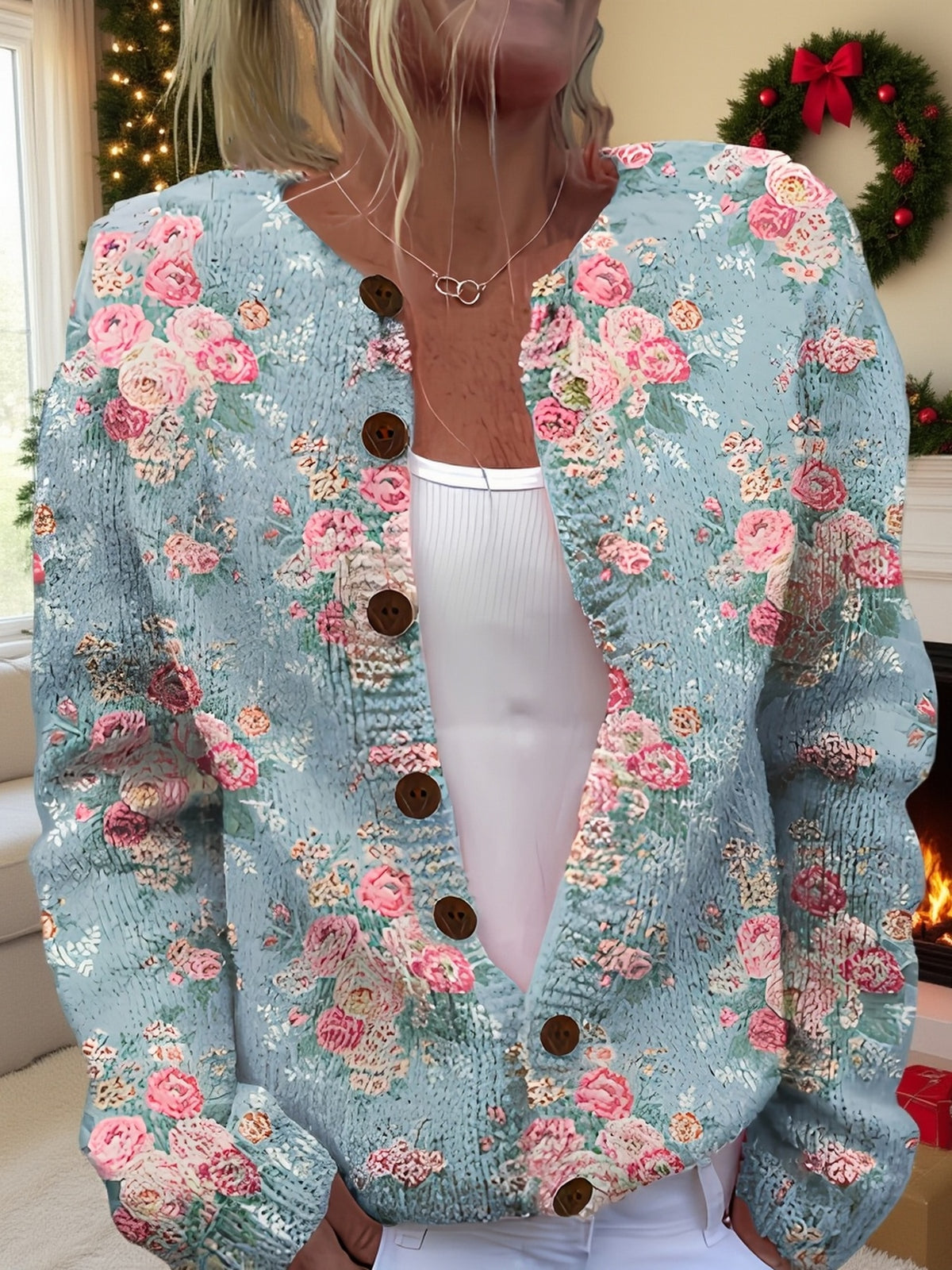 Isla™ | Vintage Floral Cardigan