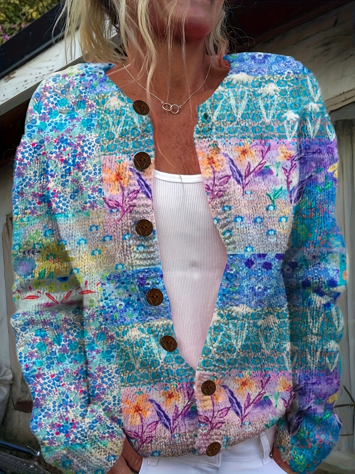 Florence™ | Vintage Floral Cardigan