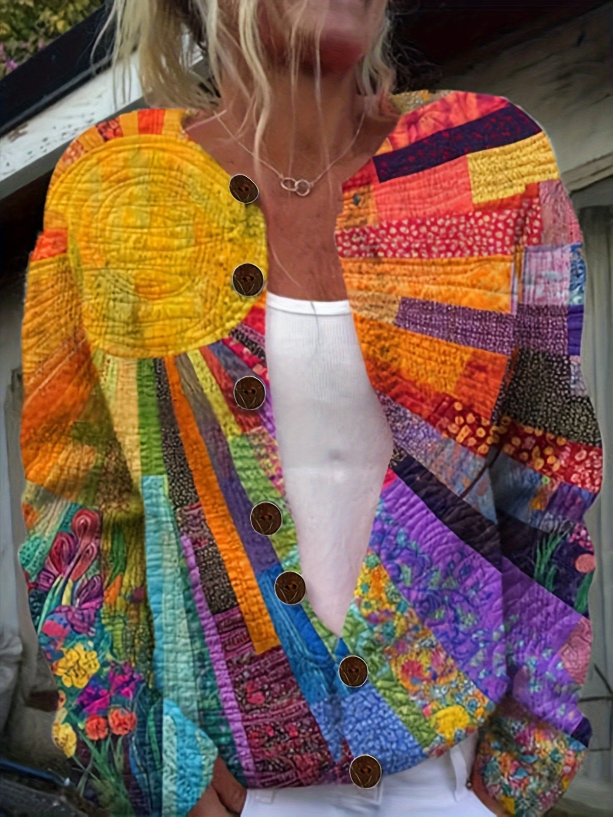 Solana™ | Sunshine Print Cardigan