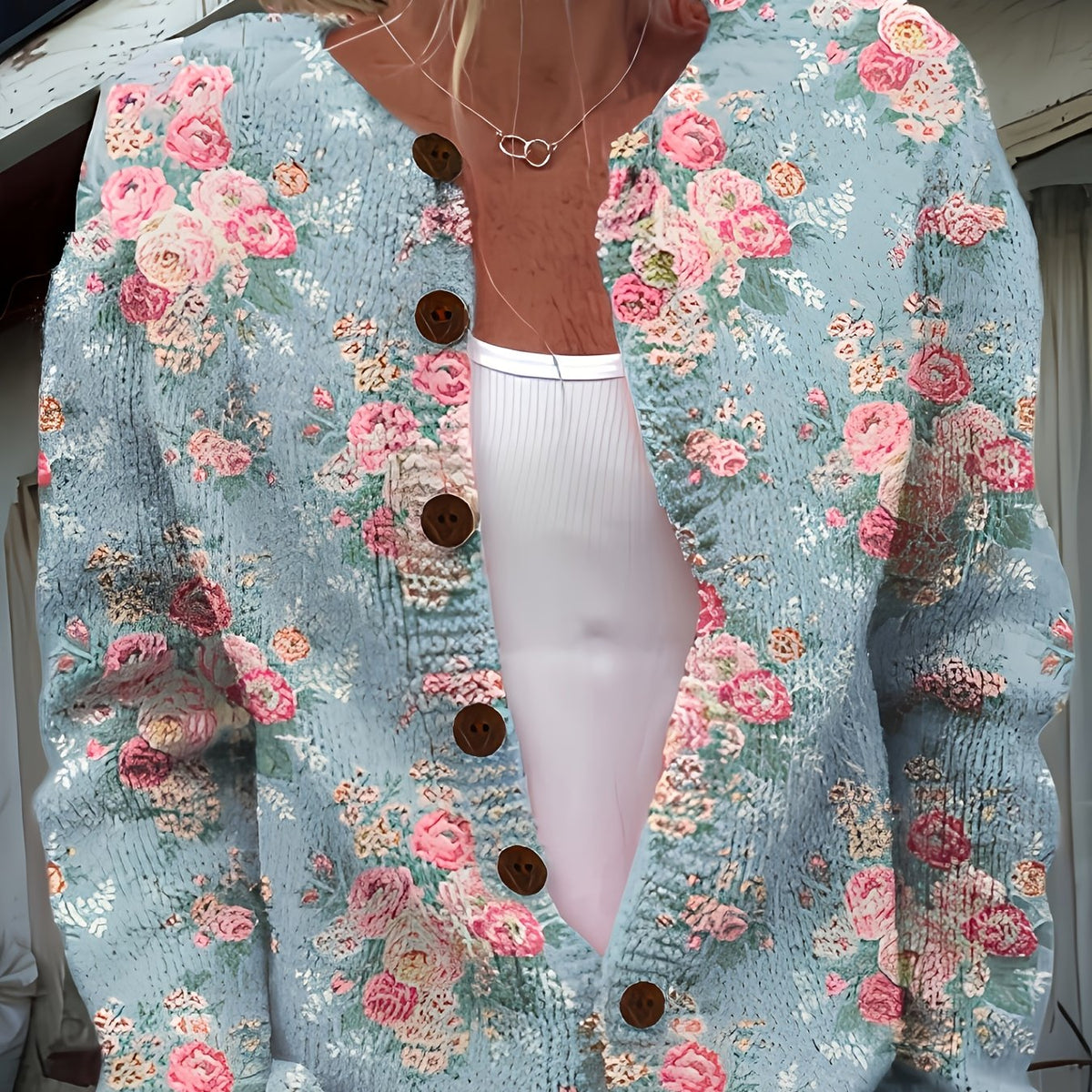 Isla™ | Vintage Floral Cardigan