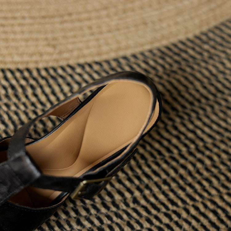 Amaya™ | Elegant Block-Heel Sandals