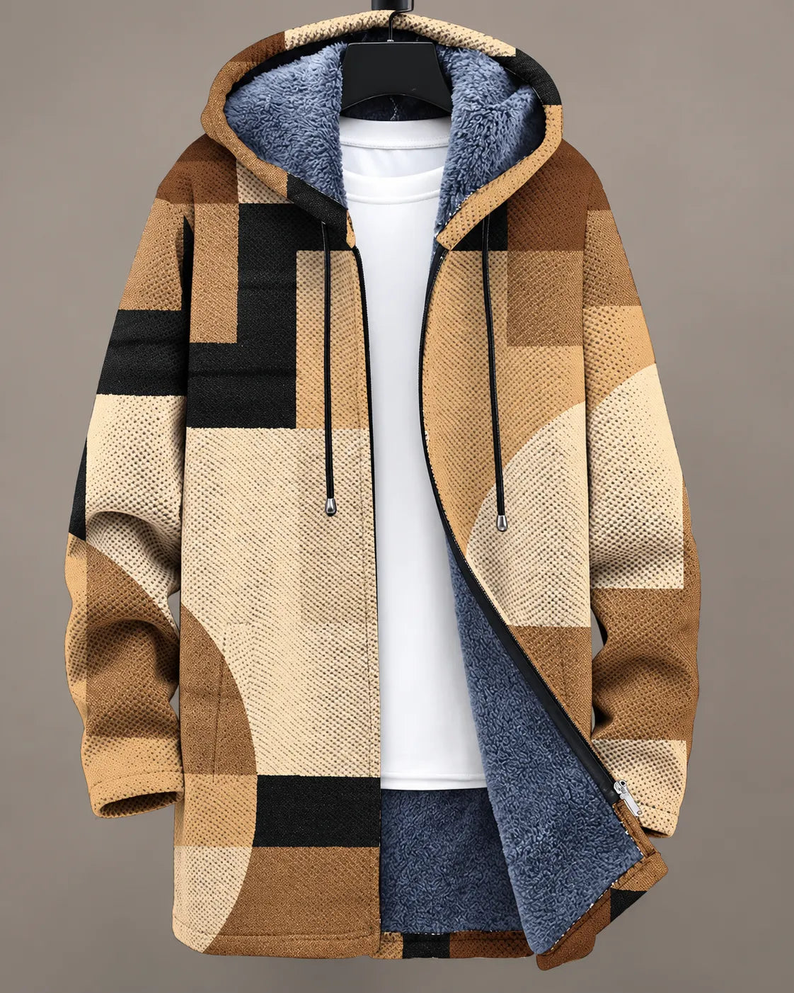 Aurelia Golden Scroll Hooded Jacket