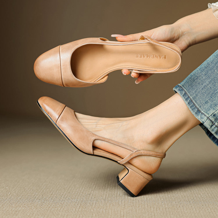 Reyna Genuine Leather Pumps