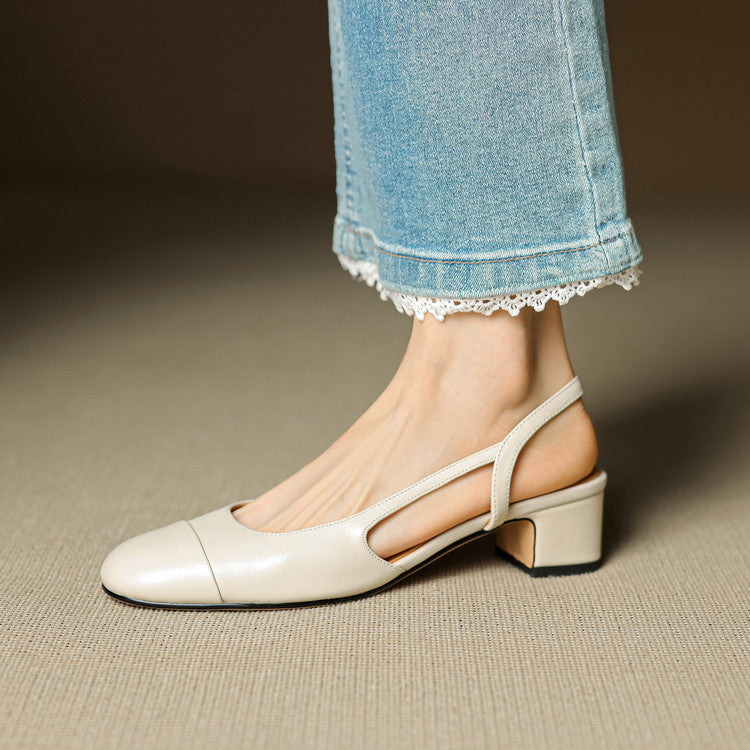 Reyna Genuine Leather Pumps