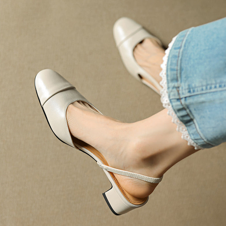 Reyna Genuine Leather Pumps