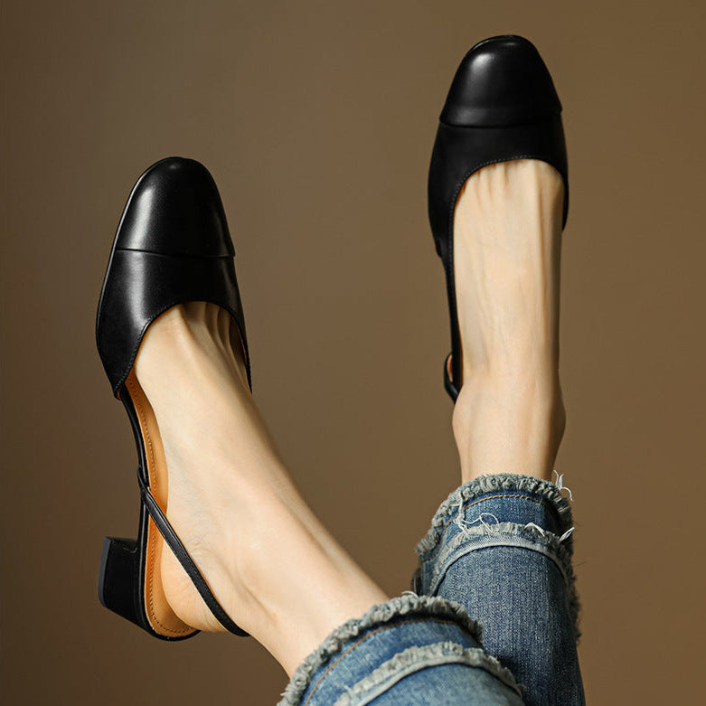 Reyna Genuine Leather Pumps