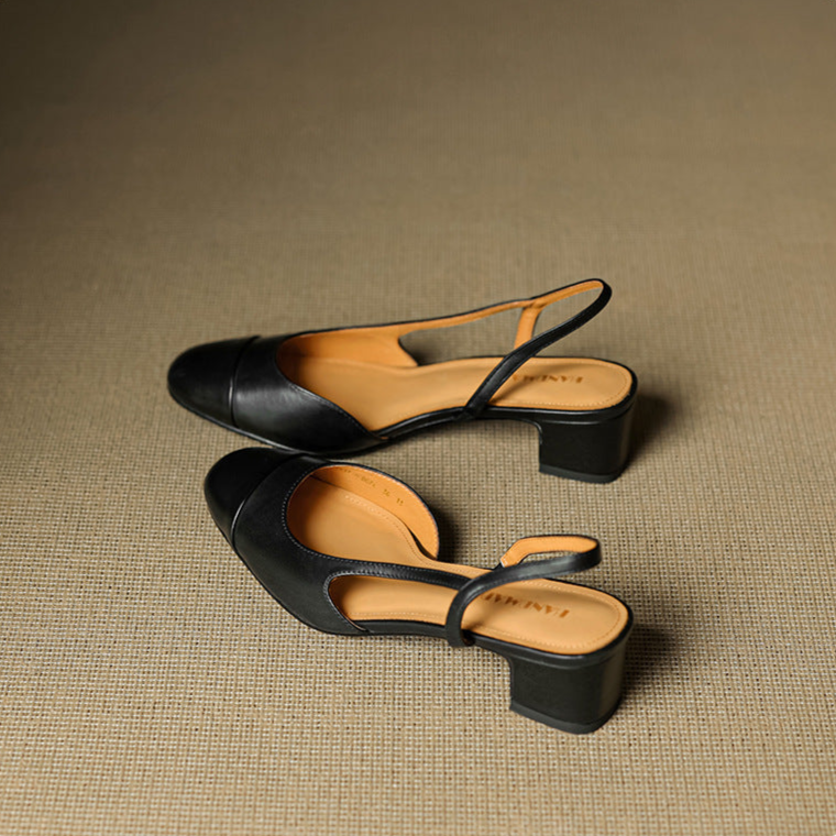 Reyna Genuine Leather Pumps