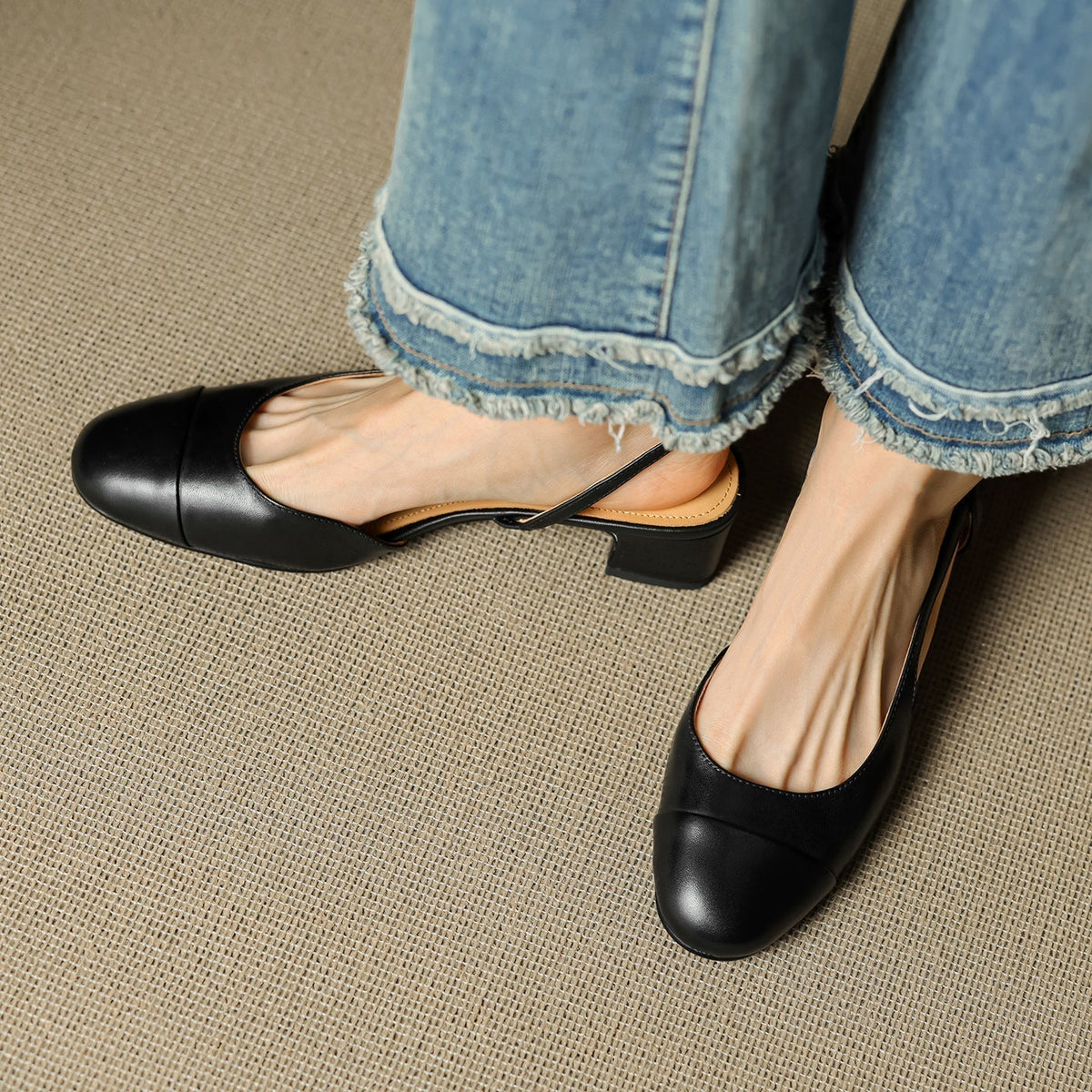 Reyna Genuine Leather Pumps