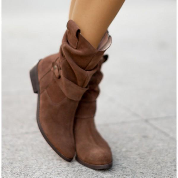 Maryam - Leather-Style Boots
