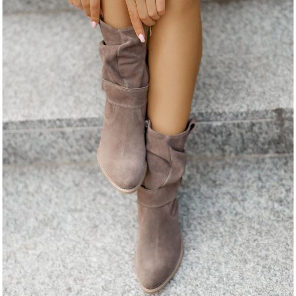 Maryam - Leather-Style Boots