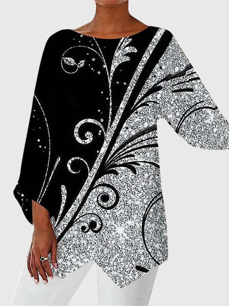 Alayah™ | Elegant Crew Neck Top
