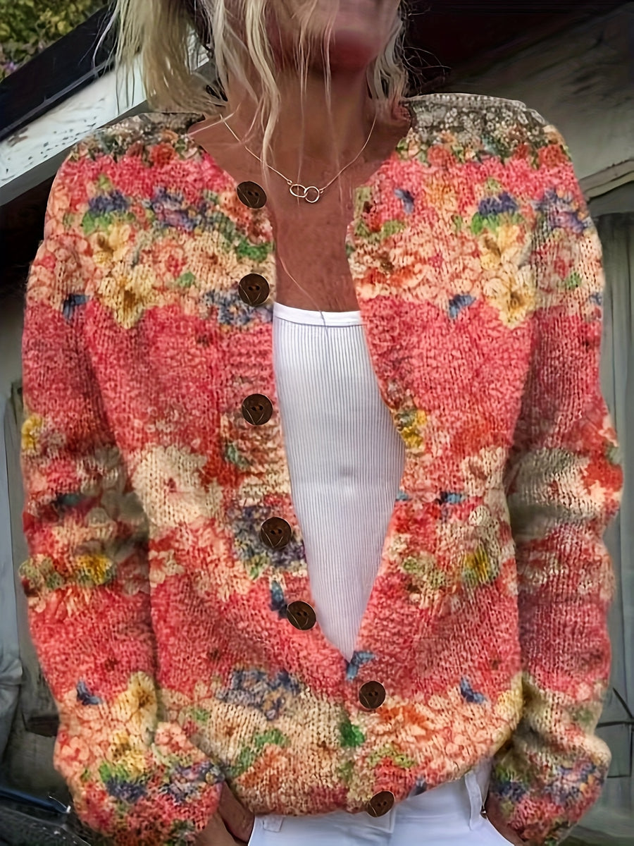 Pippa™ | Vibrant Floral Cardigan