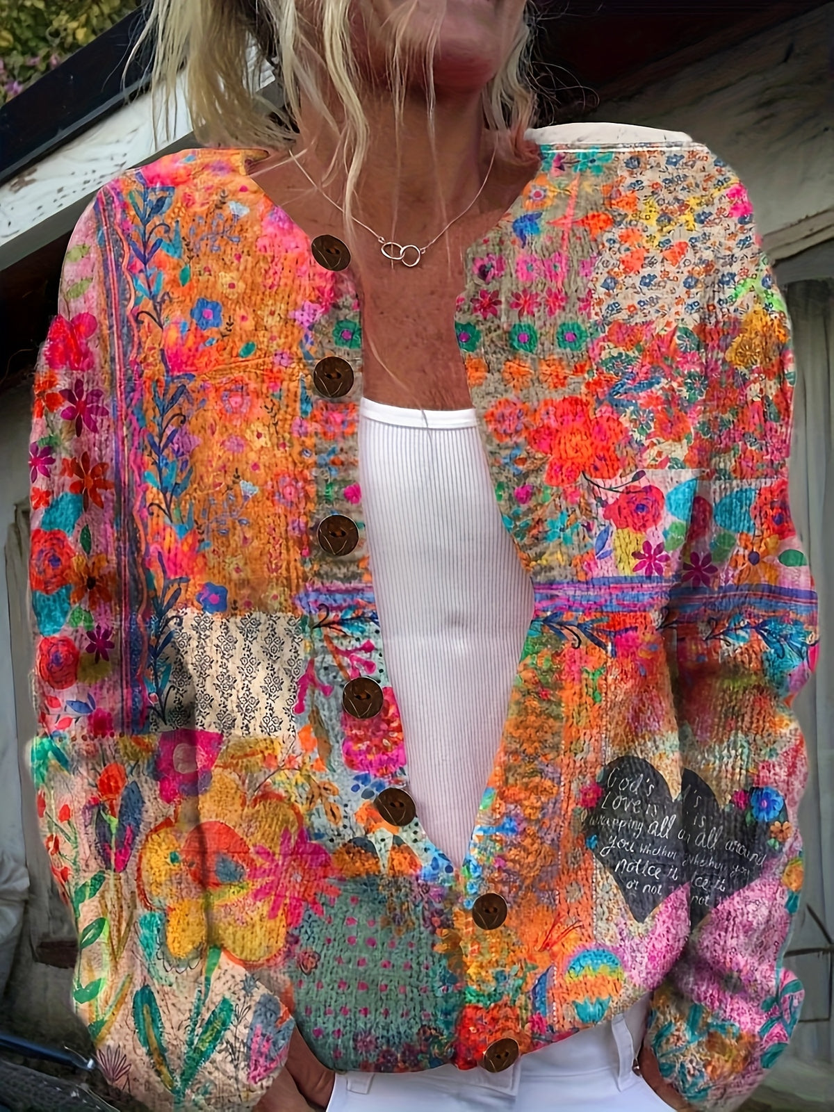 Marigold™ | Floral Print Cardigan