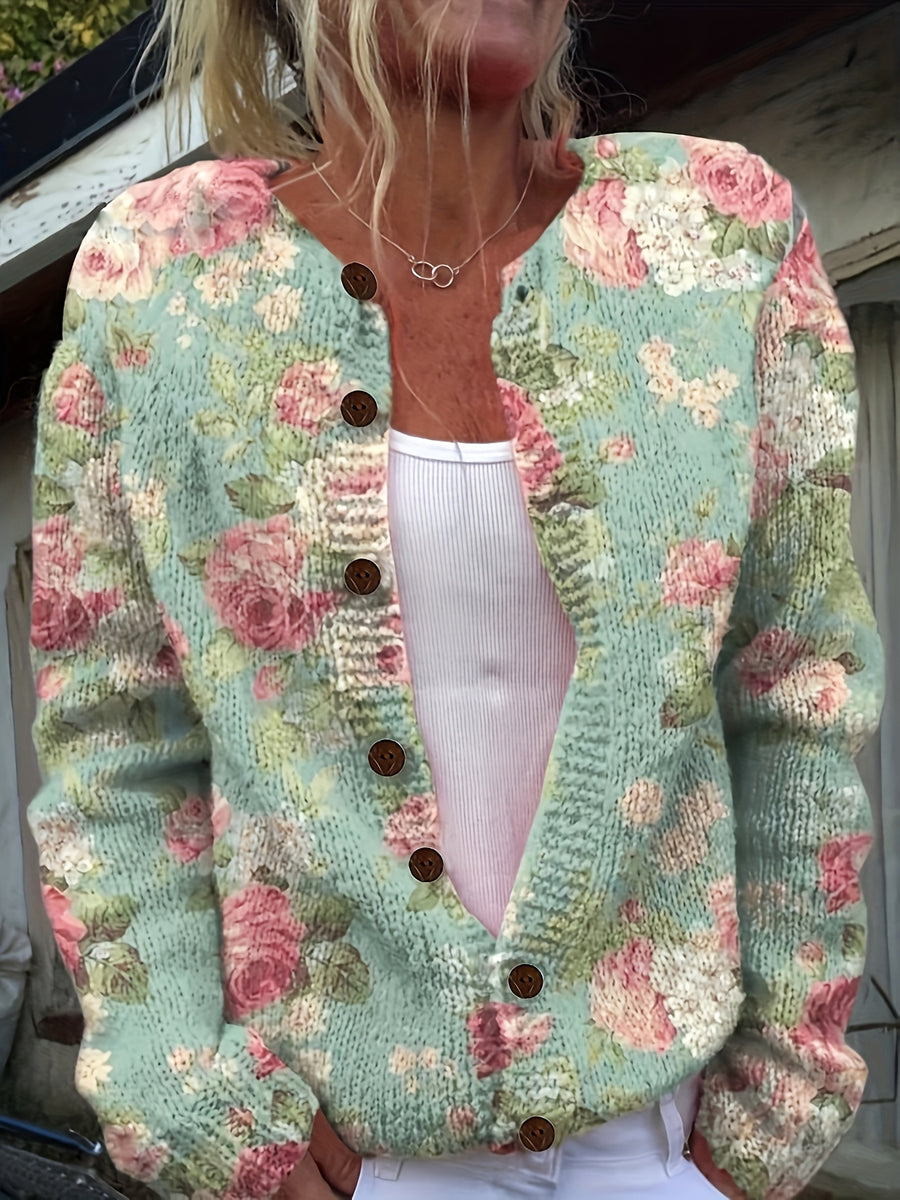 Rosalie™ | Vintage Floral Cardigan