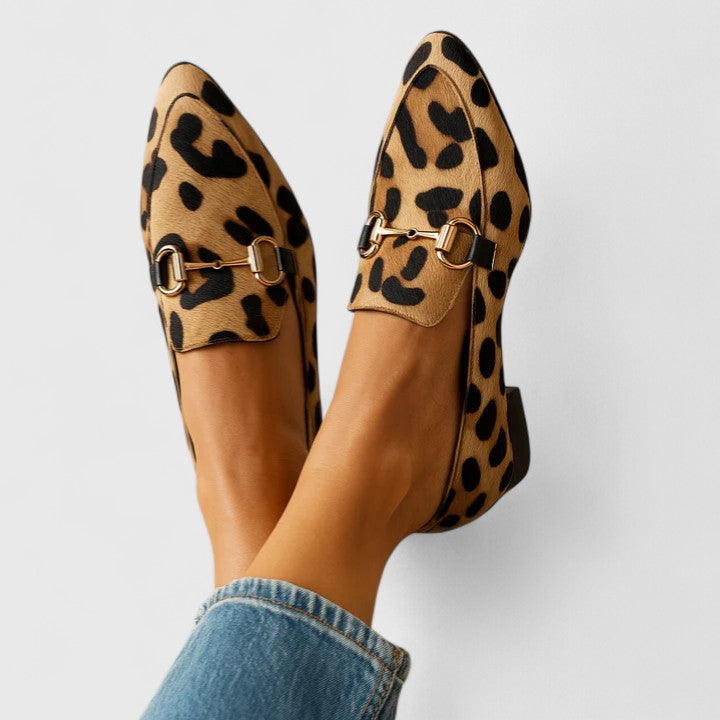 Aireyah™ | Leopard Print Loafers