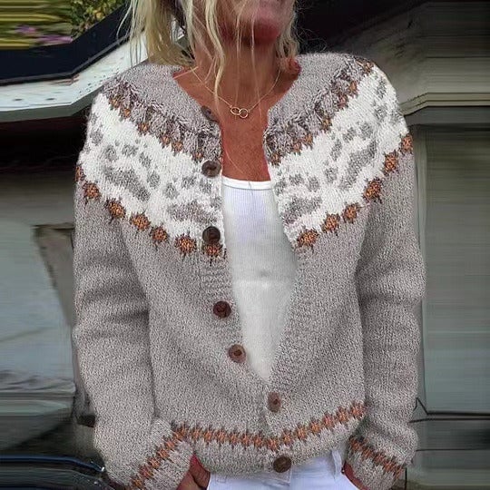 Emery | Fair Isle Knit Cardigan